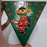 Vintage wooden box with clown Image 6