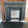 Wooden fireplace includes hearth Image 3