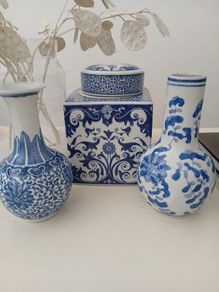 Collection of 3 Beautiful Decorative  Ceramic Pieces