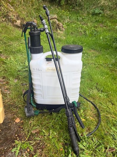 16L Backpack Sprayer + Roundup Hand Sprayer