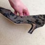 Zara camouflage ponyskin shoes 39 Image 3