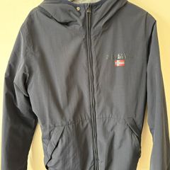 Napapijri Aogy Hooded Jacket Navy Size M Great Condition