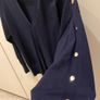 Karen Millen navy v neck jumper Image 5