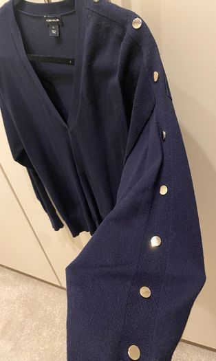 Karen Millen navy v neck jumper