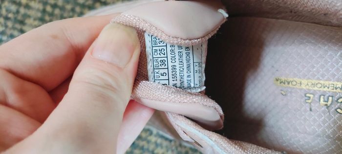 Sketchers blush pink chunky trainers