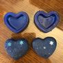 Two sparkly Blue Heart Shaped Trinket boxes Image 5
