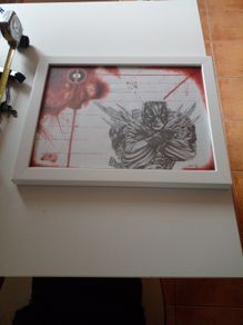 DEADPOOL - framed print.  18 inches x 14 inches