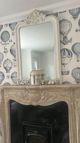 Painted French mirror