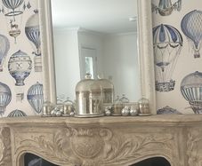Painted French mirror