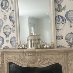Painted French mirror
