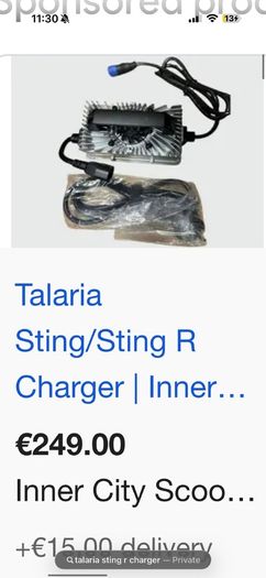 talaria sting r charger