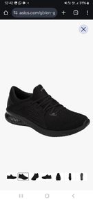 Asics black runners BRAND NEW size 10