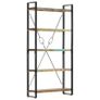 5-Tier Bookcase 90x30x180 cm Solid Reclaimed Wood Image 2