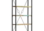 5-Tier Bookcase 90x30x180 cm Solid Reclaimed Wood