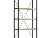 5-Tier Bookcase 90x30x180 cm Solid Reclaimed Wood