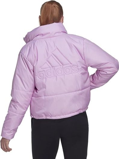Adidas Women's W BSC Padded J Jacket, 3 Stripes Midweight LILGOZ SX038, Bliss Lilac, Pink XL