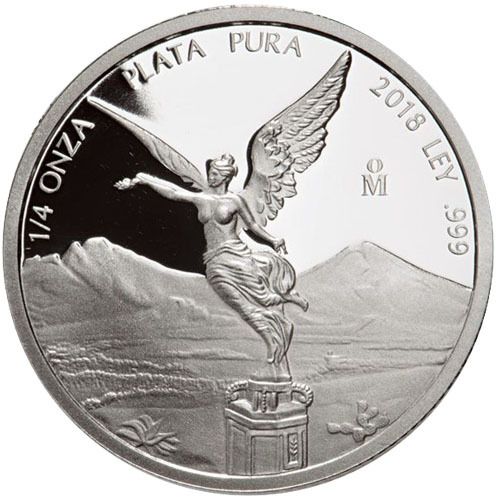 2018 Mexico 1/4 oz Silver Coin Mexican Libertad Proof (In Capsule)