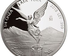 2018 Mexico 1/4 oz Silver Coin Mexican Libertad Proof (In Capsule)