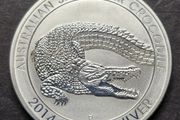 1 Oz Silver Saltwater Crocodile 2014 1 Dollar