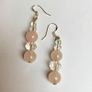 Handmade Rose Quartz Earrings Image 3