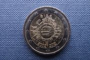 Ireland 2012 UNC 2 Euro Commemorative coin 'Ten Years of Euro'