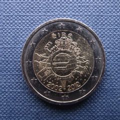 Ireland 2012 UNC 2 Euro Commemorative coin 'Ten Years of Euro'
