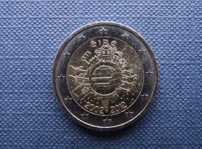 Ireland 2012 UNC 2 Euro Commemorative coin 'Ten Years of Euro'
