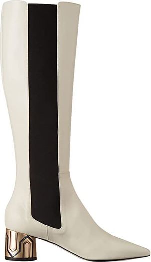 Pollini Ladies Stivale Full Leather Boots Ivory Colour EU 36 , UK 3 - 3.5 UK