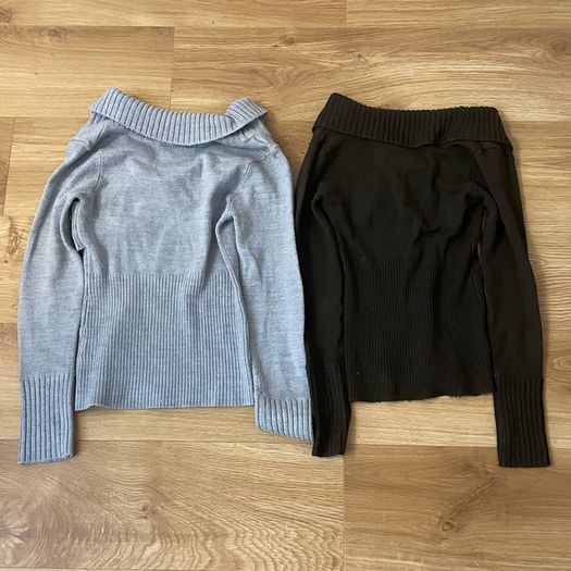 knitted long sleeve tops - size S and M
