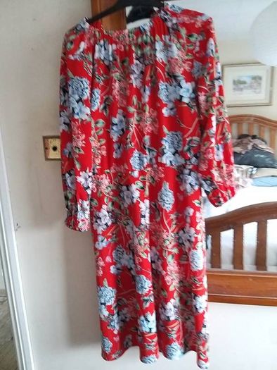 Red Floral Dress
