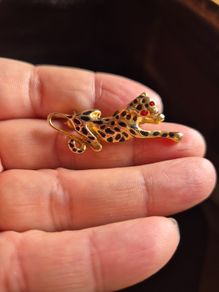 Vintage Leopard Brooch