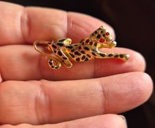 Vintage Leopard Brooch