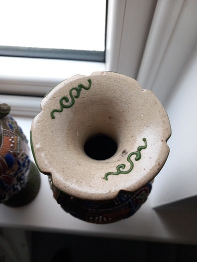 antique japanese satsuma vases vintage hand made and painted art decoration home decor table vintage vase antique gift presents  asian