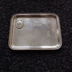 Antique/Vintage Silver Coloured Cabinet Top Card Tray