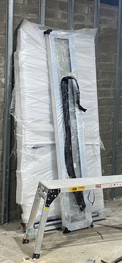 front door frame &  glass panel