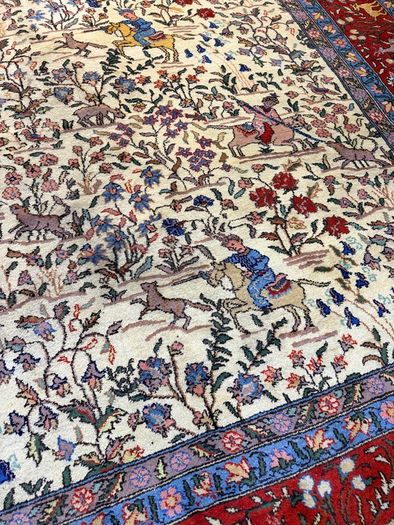 Magnificent Large Vintage Iranian Kashmar Rug