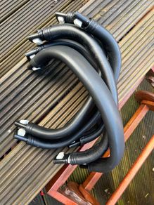 Bugaboo Donkey Leather Bumper Bars In Swords