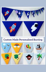 Eco-Friendly Personalised Cotton Bunting Made to Order