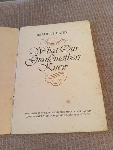 What our Grandmothers Knew.
