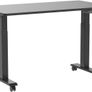 NEW SALE | Standing Desk Height Adjustable Electric Desk, 100x60cm Stand up Table, Sit Stand Home Office Desk with Splice Board, Black Top Image 2