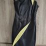 inspired by Angelina Jolie style dress size small strapless black yellow Image 10