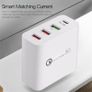 QC 3.0 & PD USB 4 Ports Wall Fast Charger 48W [2 Power Plugs (US/UK)] (Brand New/Warranty) Image 4