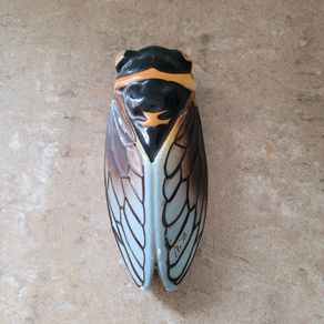 Vintage french Cicada pocket vase
