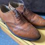 Barker England Windsor Collection Brown Leather Brogues Size UK8,5 Cedar Calf Image 6