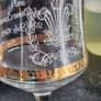 Gold Edged Charles and Diana Royal Wedding 1981 Pair Commemorative Wine Glasses Image 4