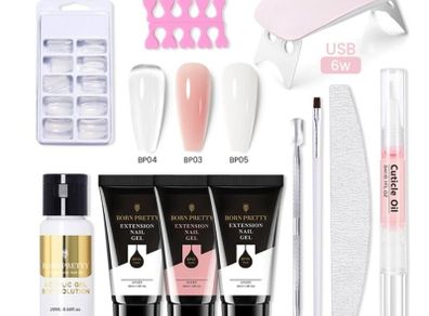 Full Set of UV\LED Nail Gel Extension Set 11pcs