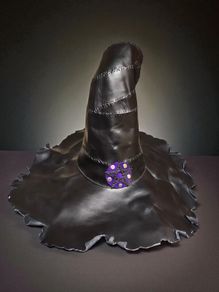 leather witch hat
