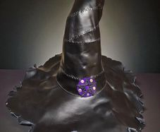 leather witch hat