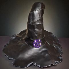 leather witch hat