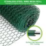NEW SALE | 0.4m x 5m Chicken Wire Mesh Roll, Anti-rust Galvanised Wire Mesh Roll, 25mm Hole Size Chicken Wire Mesh Fence with Gloves, Pliers and Zip Ties for Chicken, Rabbit, Dog, Cat, Rats, Fox, Badger Image 4